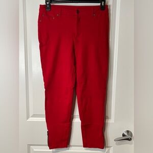 DG2 by Diane Gilman Ponte Zip Ankle Pants. Size M. EUC  Inseam 25”. Waist 15”